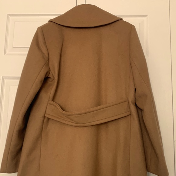 Tory Burch Long Wool/Cashmere Camel Coat - Picture 6 of 13